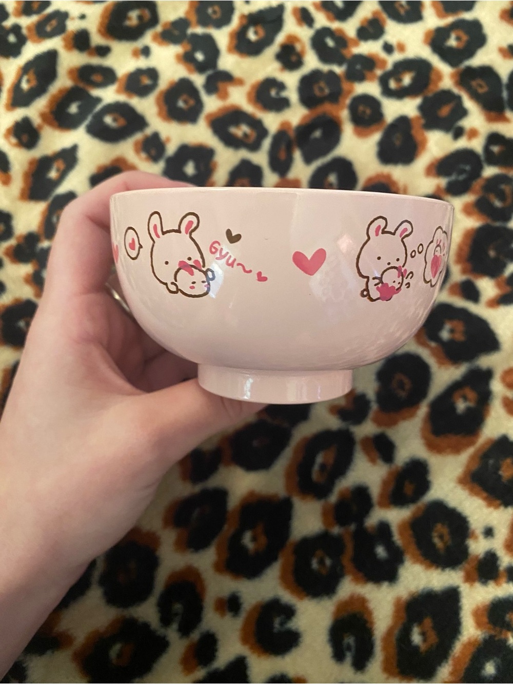 daiso melamine rabbit rice bowl